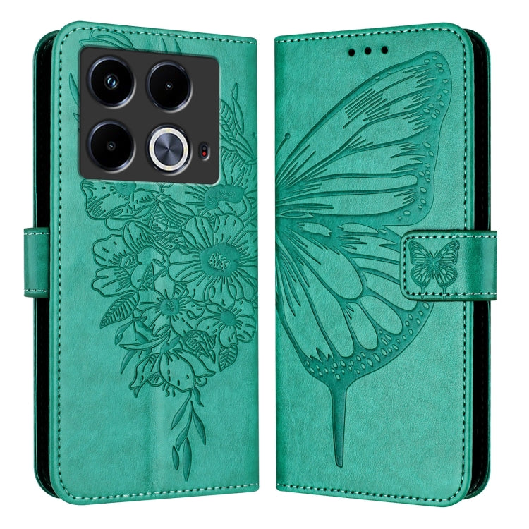 For Infinix Note 40 5G Embossed Butterfly Leather Phone Case