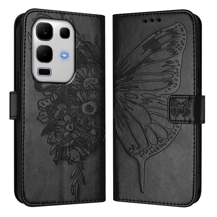 For Infinix Note 50s Embossed Butterfly Leather Phone Case