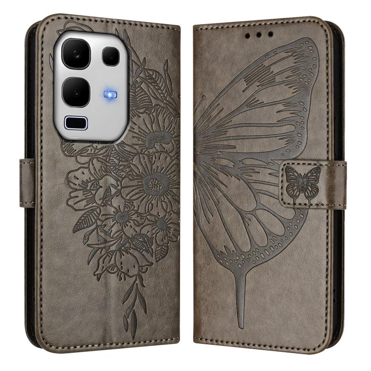 For Infinix Note 50s Embossed Butterfly Leather Phone Case