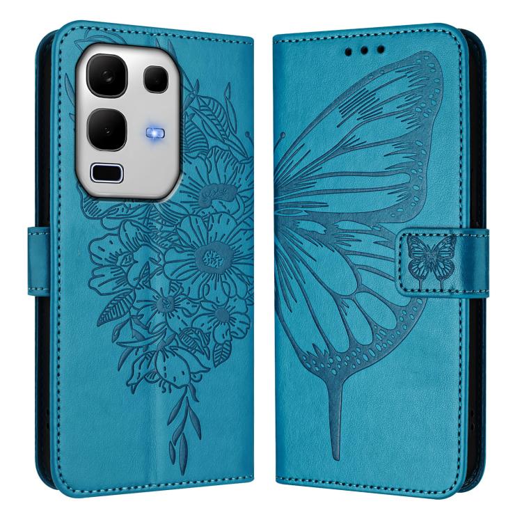 For Infinix Note 50s Embossed Butterfly Leather Phone Case