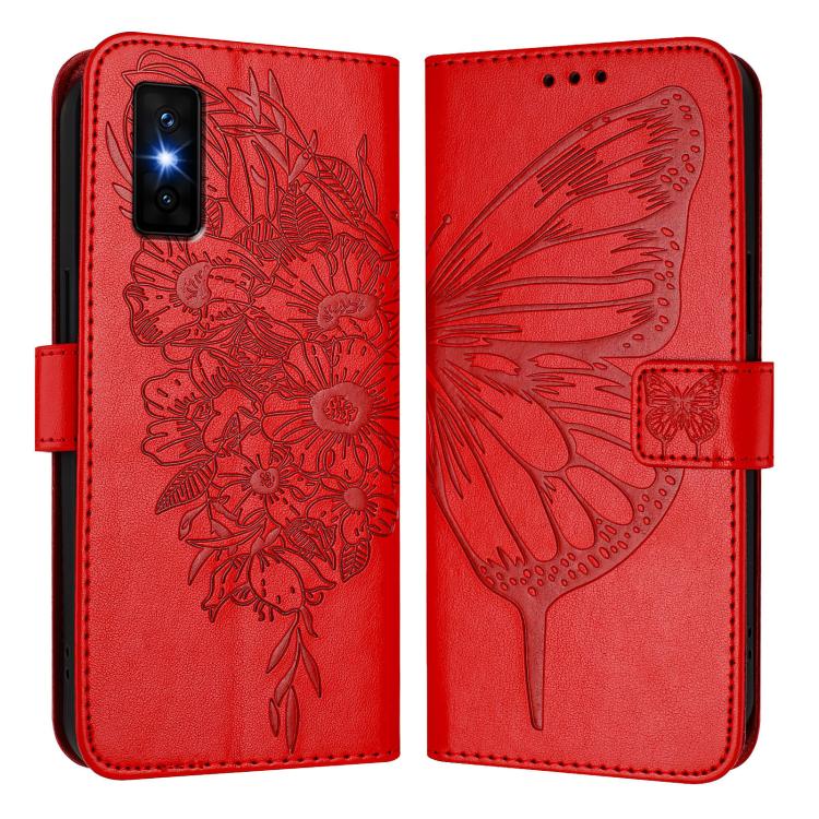 For Infinix GT 30 Pro Embossed Butterfly Leather Phone Case