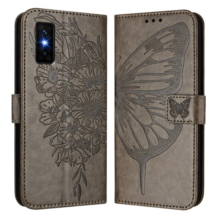 For Infinix GT 30 Pro Embossed Butterfly Leather Phone Case