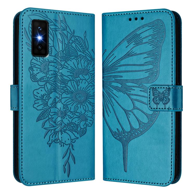 For Infinix GT 30 Pro Embossed Butterfly Leather Phone Case