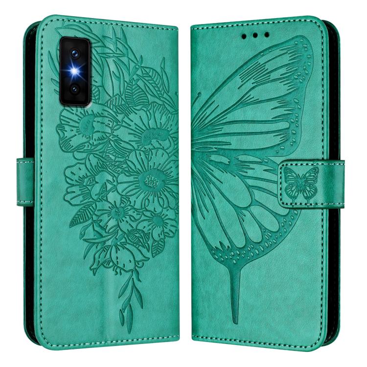For Infinix GT 30 Pro Embossed Butterfly Leather Phone Case