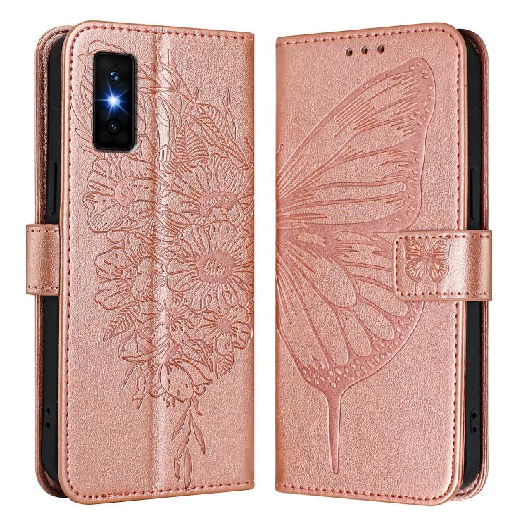 For Infinix GT 30 Pro Embossed Butterfly Leather Phone Case