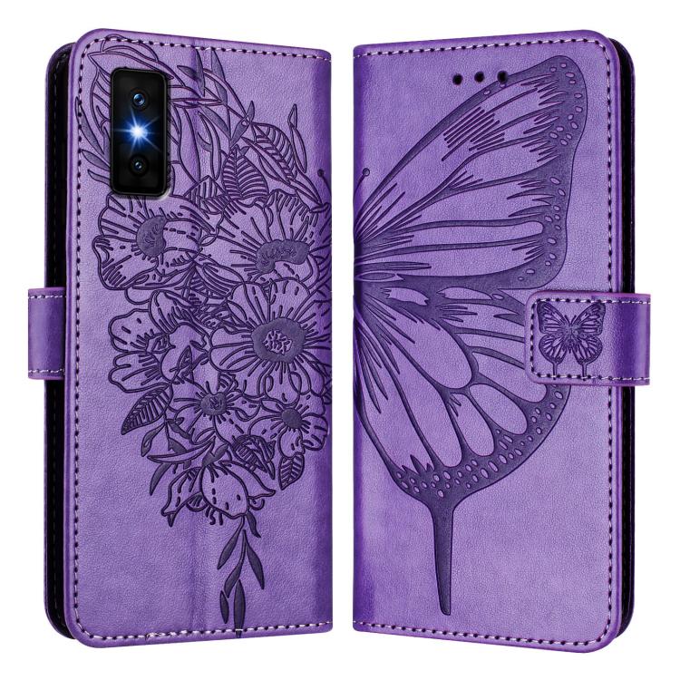 For Infinix GT 30 Pro Embossed Butterfly Leather Phone Case