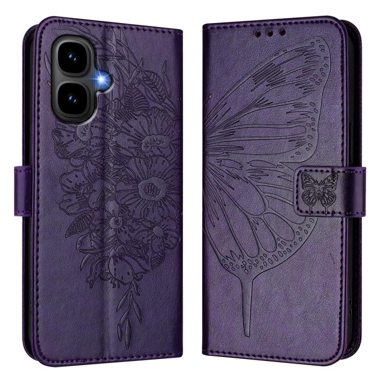 For Infinix Smart 10 4G / Tecno Pop 10 Embossed Butterfly Leather Phone Case
