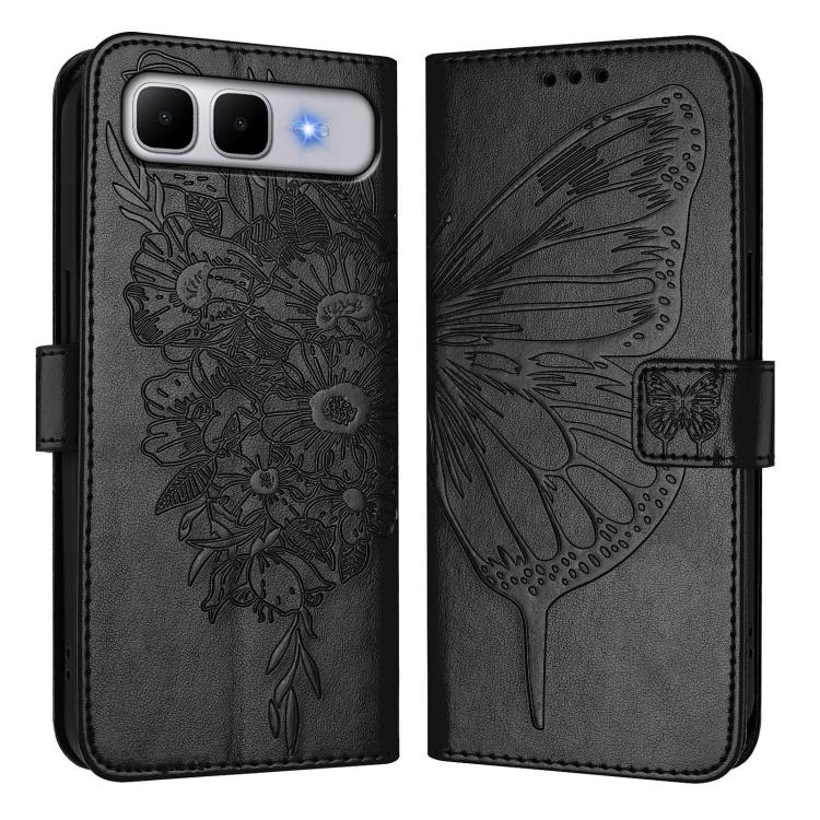 For Infinix Smart 10 Plus 4G Embossed Butterfly Leather Phone Case