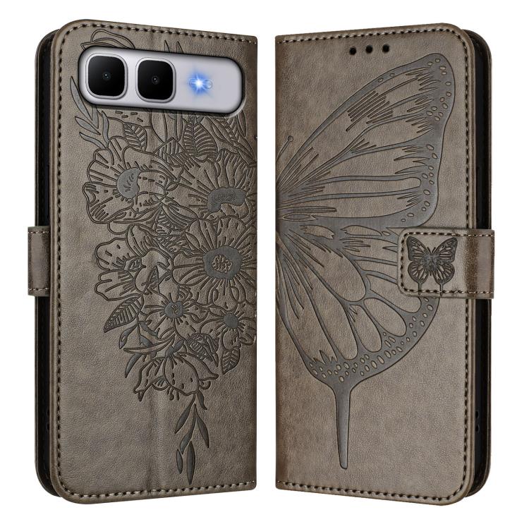 For Infinix Smart 10 Plus 4G Embossed Butterfly Leather Phone Case