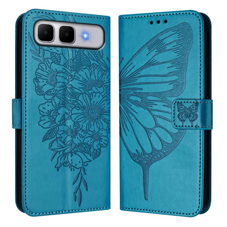 For Infinix Smart 10 Plus 4G Embossed Butterfly Leather Phone Case
