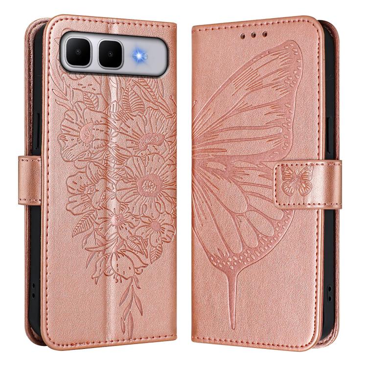 For Infinix Smart 10 Plus 4G Embossed Butterfly Leather Phone Case