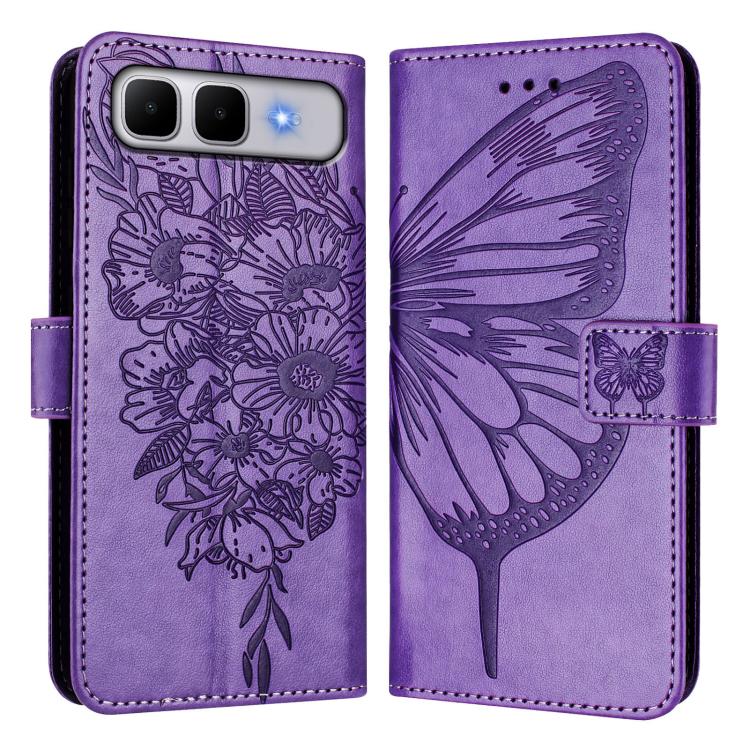 For Infinix Smart 10 Plus 4G Embossed Butterfly Leather Phone Case