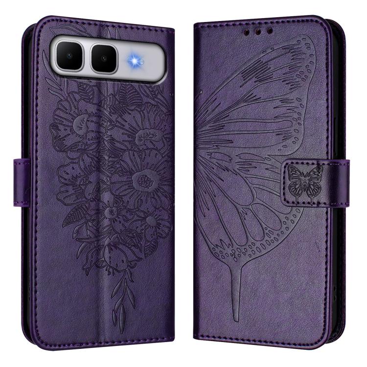 For Infinix Smart 10 Plus 4G Embossed Butterfly Leather Phone Case