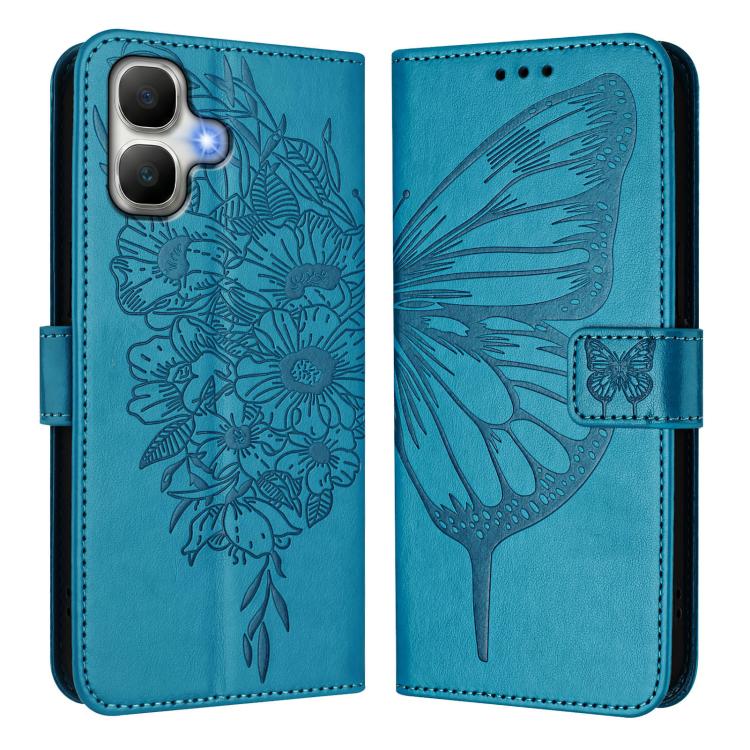 For Infinix Smart 20 4G X6840 Embossed Butterfly Leather Phone Case