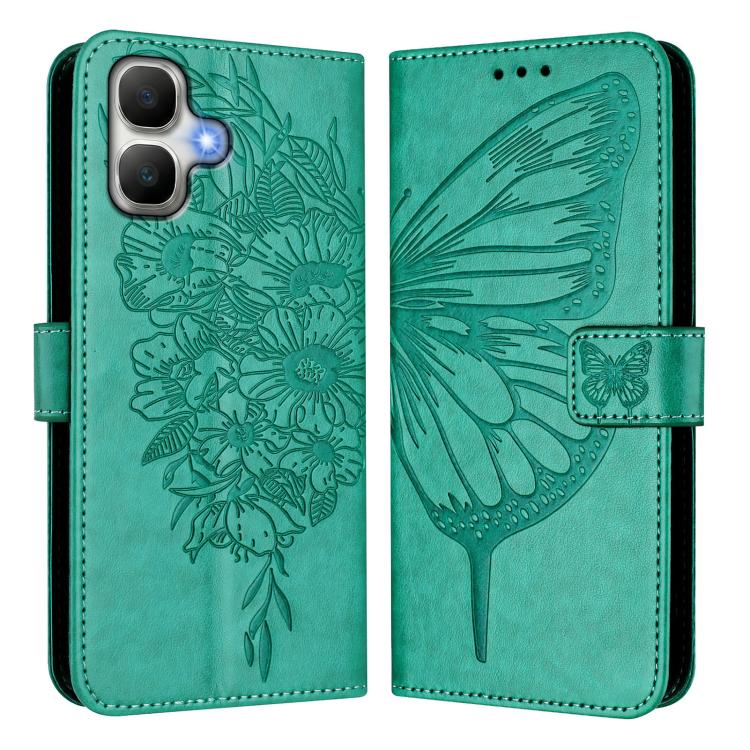 For Infinix Smart 20 4G X6840 Embossed Butterfly Leather Phone Case