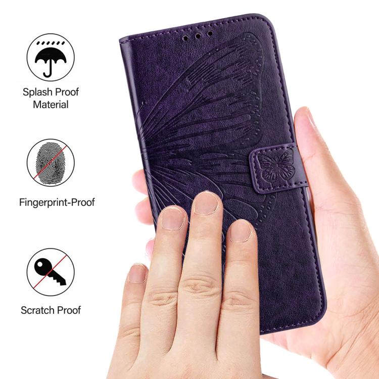 For Infinix Smart 20 4G X6840 Embossed Butterfly Leather Phone Case
