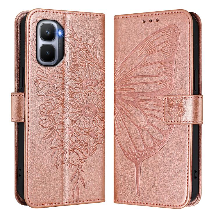 For Infinix GT 50 Pro 5G Embossed Butterfly Leather Phone Case
