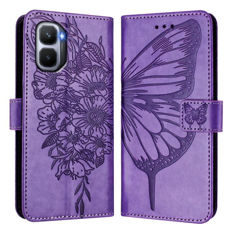For Infinix GT 50 Pro 5G Embossed Butterfly Leather Phone Case
