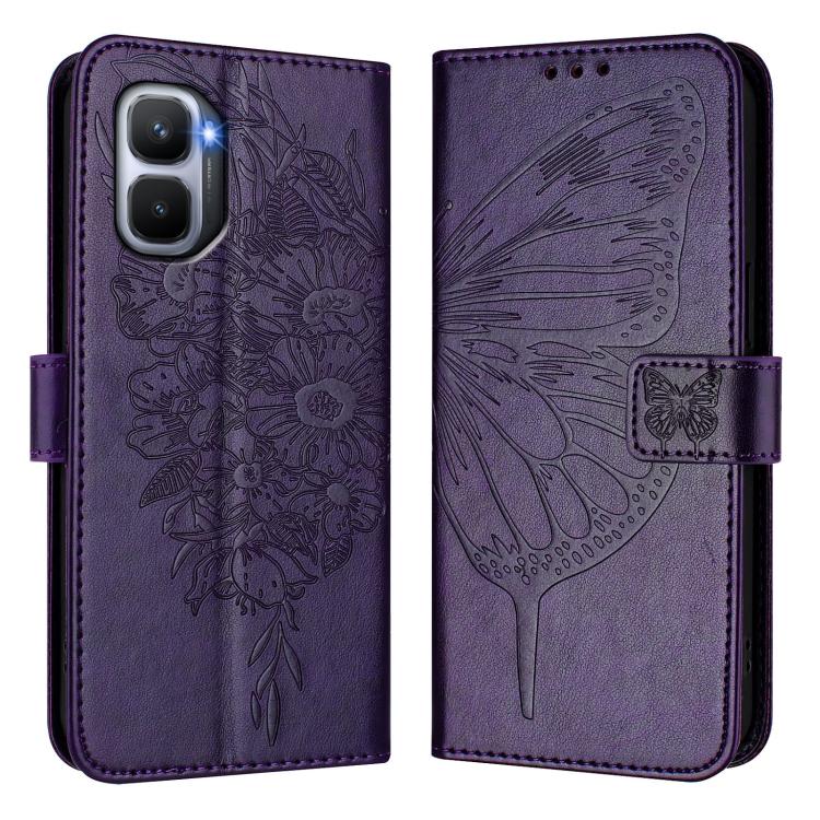 For Infinix GT 50 Pro 5G Embossed Butterfly Leather Phone Case