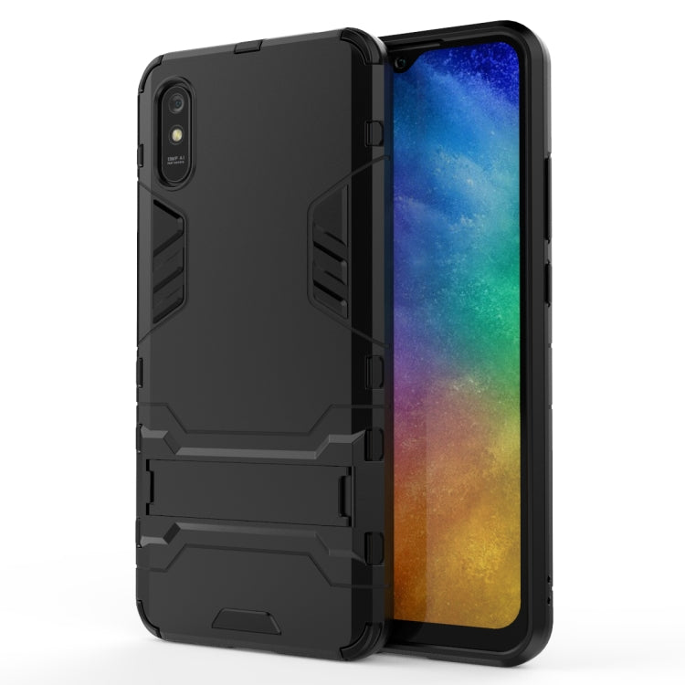 For Xiaomi Redmi 9A PC + TPU Shockproof Protective Case with Holder