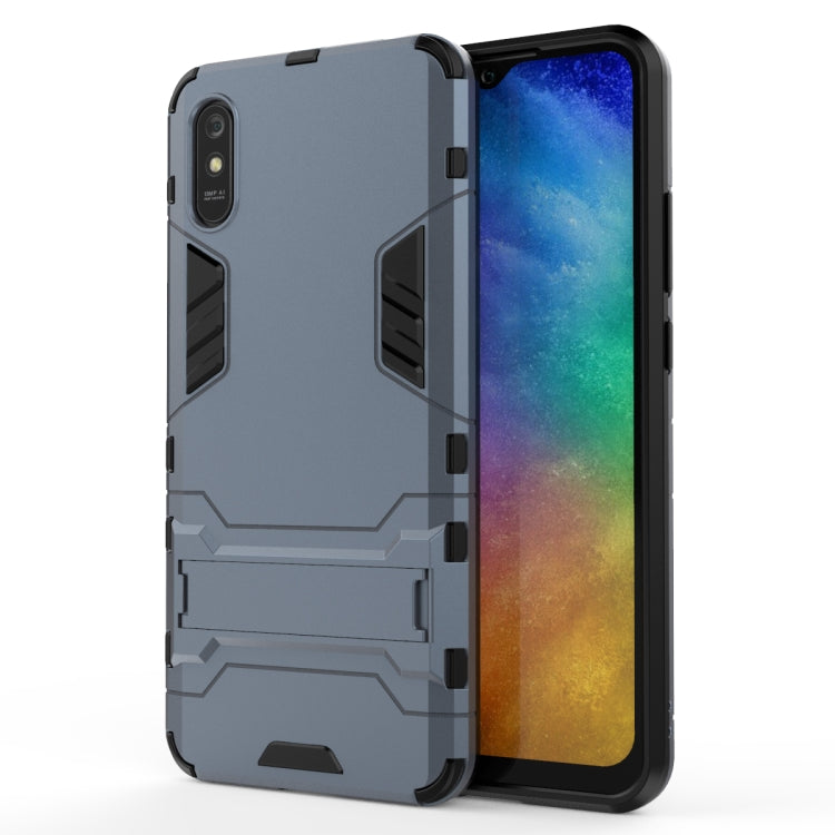 For Xiaomi Redmi 9A PC + TPU Shockproof Protective Case with Holder