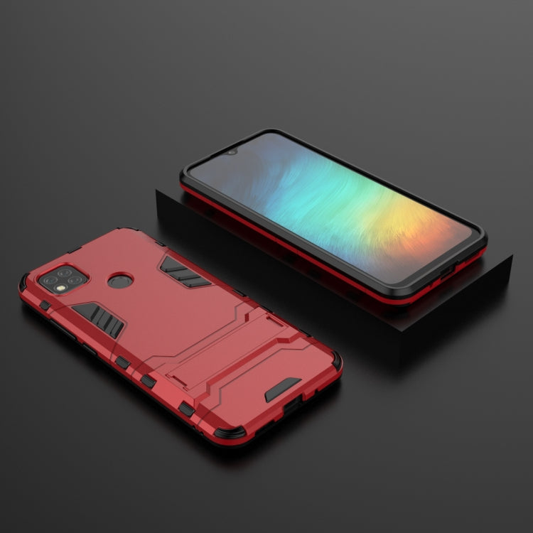 For Xiaomi Redmi 9C PC + TPU Shockproof Protective Case with Holder