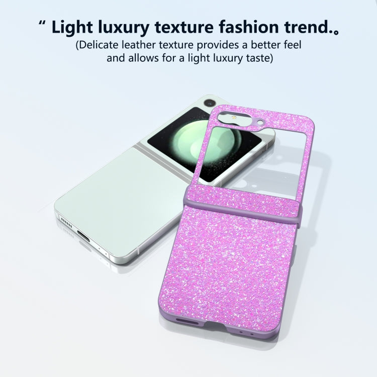 For Samsung Galaxy Z Flip5 Glitter Powder Diamond Paint Shockproof Phone Case