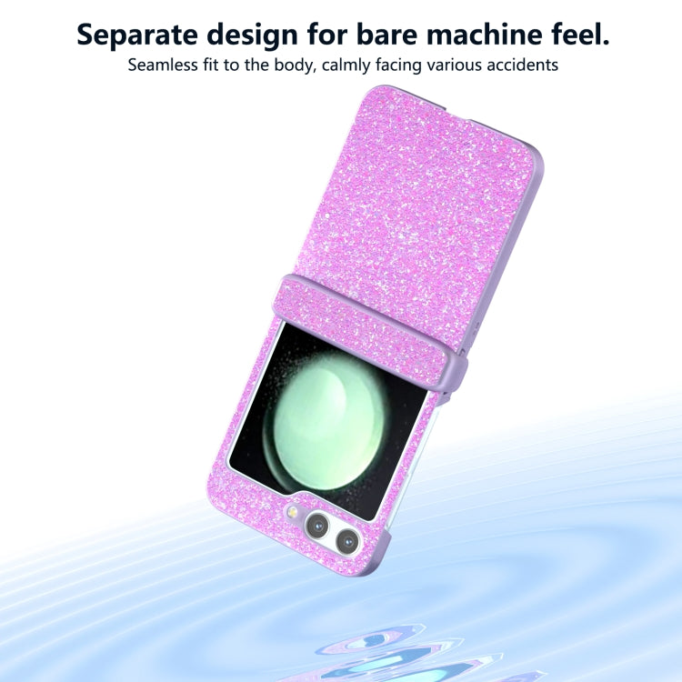 For Samsung Galaxy Z Flip5 Glitter Powder Diamond Paint Shockproof Phone Case