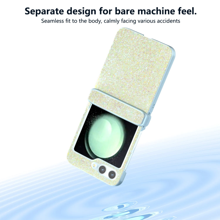 For Samsung Galaxy Z Flip5 Glitter Powder Diamond Paint Shockproof Phone Case
