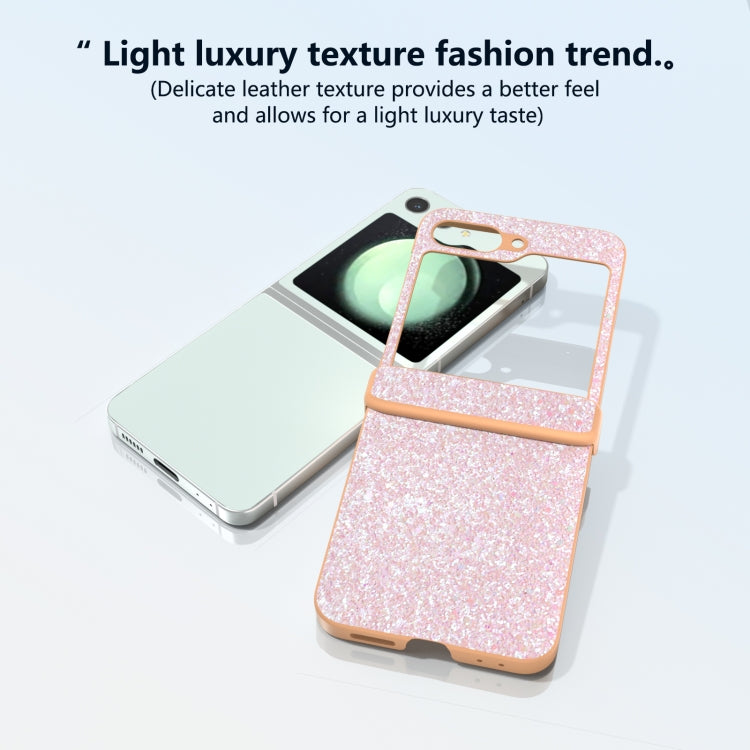 For Samsung Galaxy Z Flip5 Glitter Powder Diamond Paint Shockproof Phone Case