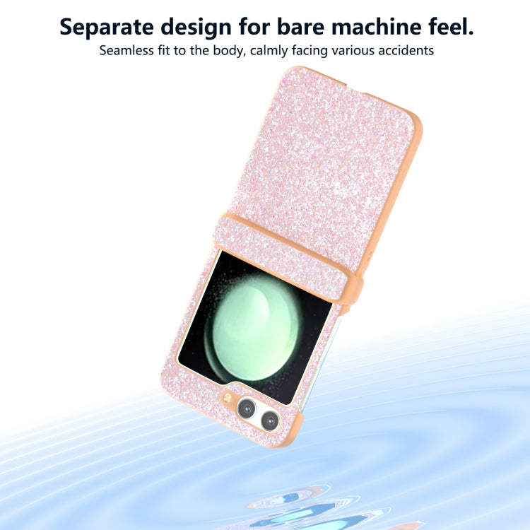 For Samsung Galaxy Z Flip5 Glitter Powder Diamond Paint Shockproof Phone Case
