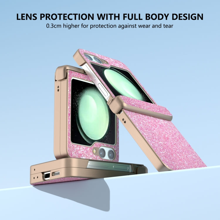 For Samsung Galaxy Z Flip5 Glitter Powder Diamond Paint Shockproof Phone Case