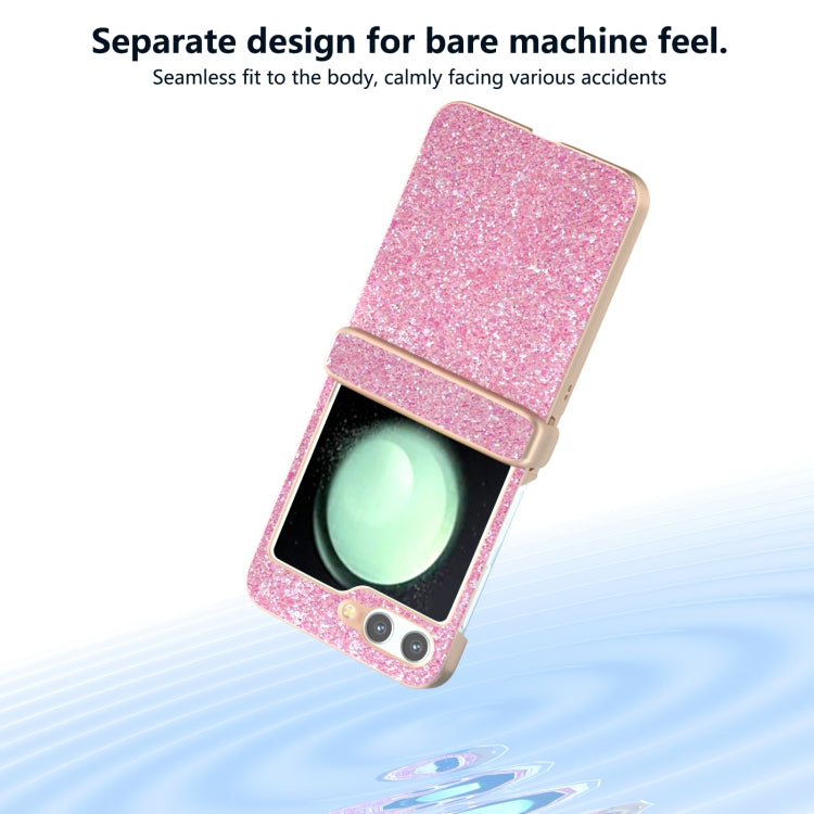 For Samsung Galaxy Z Flip5 Glitter Powder Diamond Paint Shockproof Phone Case