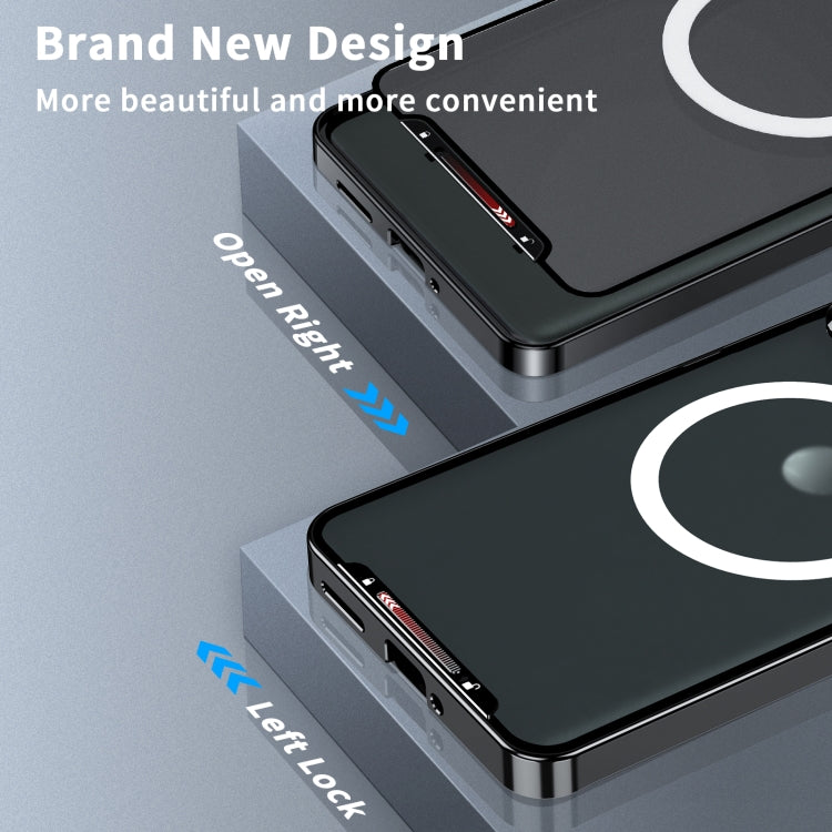 For Motorola Edge 50 Ultra Frosted Metal MagSafe Magnetic Phone Case
