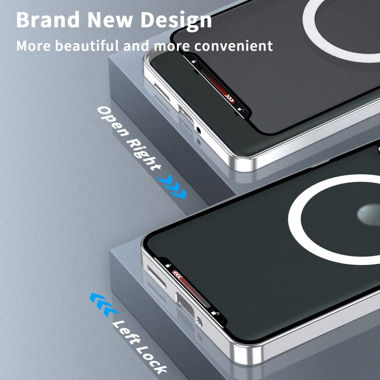 For Motorola Edge 50 Ultra Frosted Metal MagSafe Magnetic Phone Case