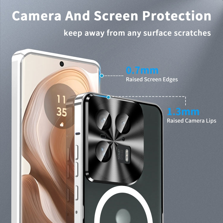 For Motorola Edge 50 Ultra Frosted Metal MagSafe Magnetic Phone Case