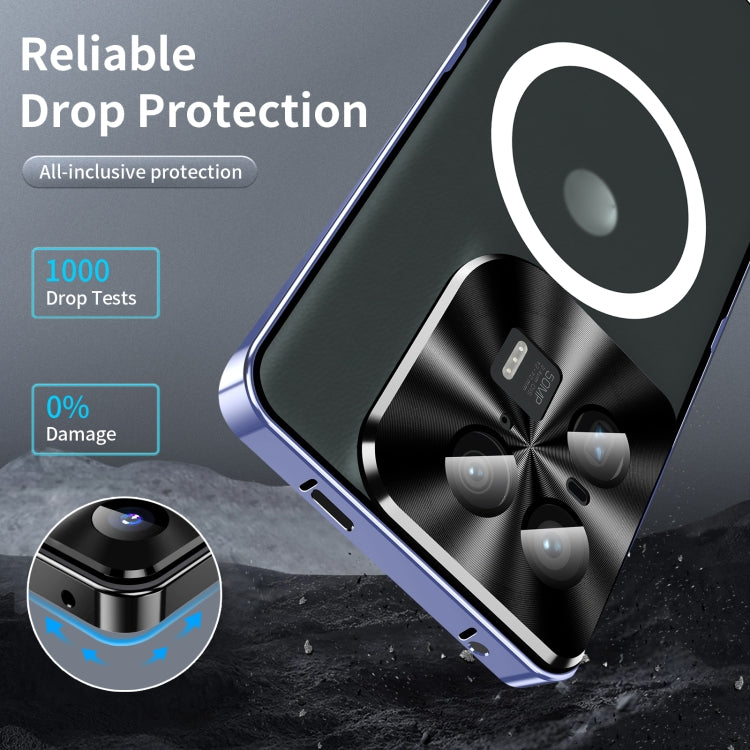 For Motorola Edge 50 Ultra Frosted Metal MagSafe Magnetic Phone Case