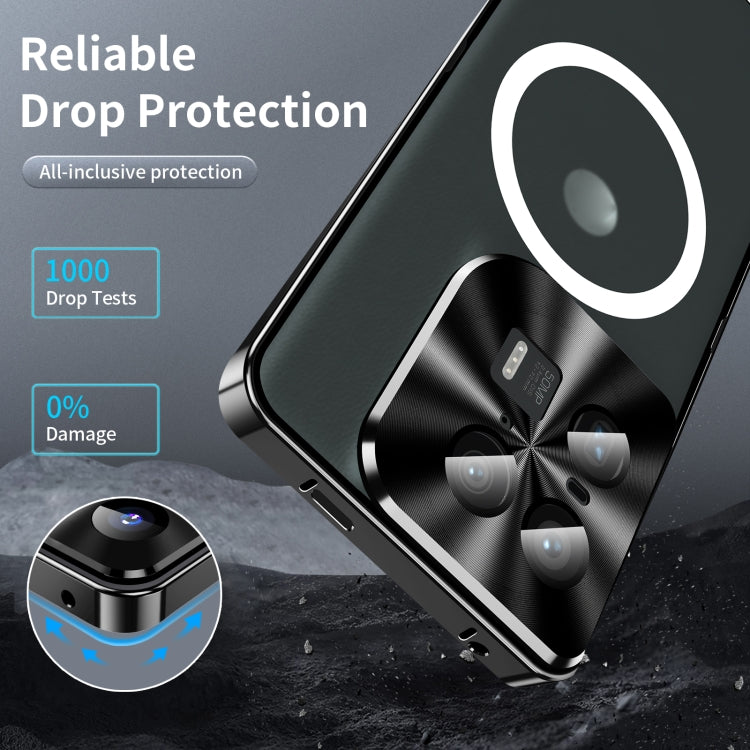 For Motorola Moto X50 Ultra Frosted Metal MagSafe Magnetic Phone Case