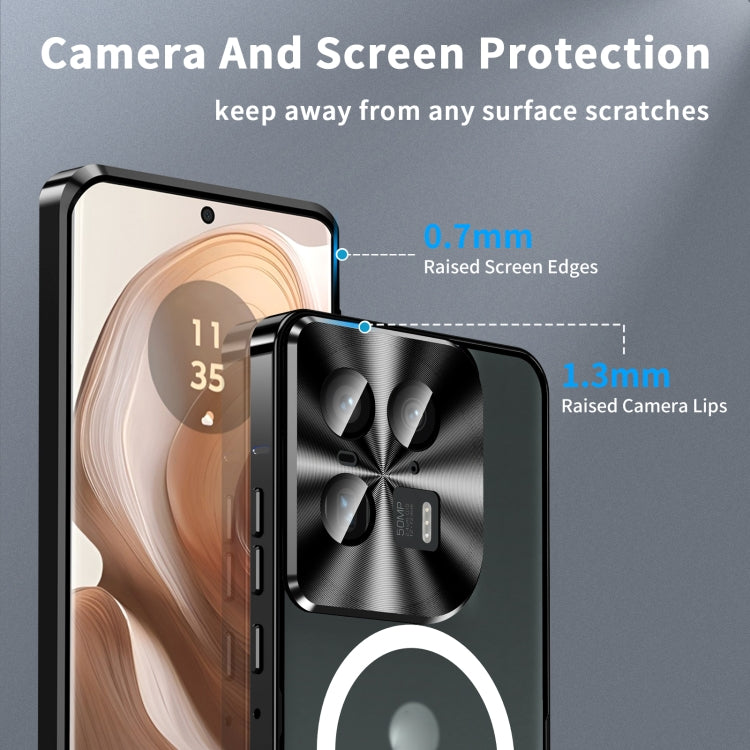 For Motorola Moto X50 Ultra Frosted Metal MagSafe Magnetic Phone Case