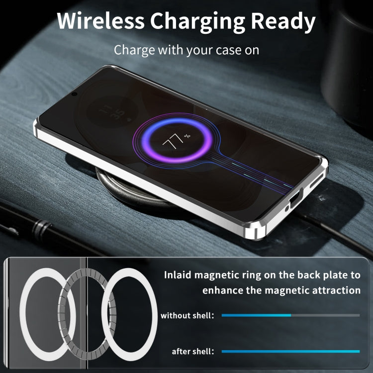 For Motorola Moto X50 Ultra Frosted Metal MagSafe Magnetic Phone Case