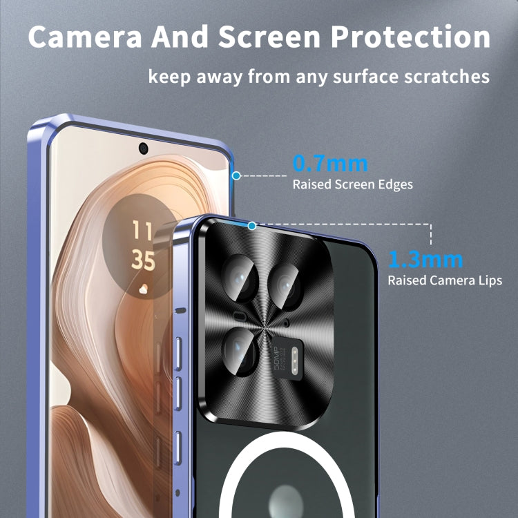 For Motorola Moto X50 Ultra Frosted Metal MagSafe Magnetic Phone Case