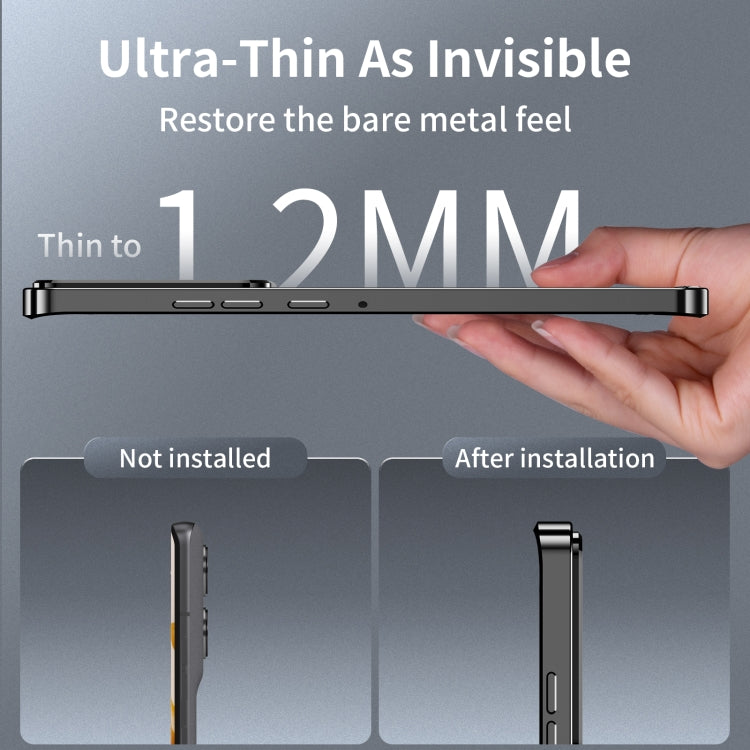For Motorola Edge 50 Frosted Metal MagSafe Magnetic Phone Case