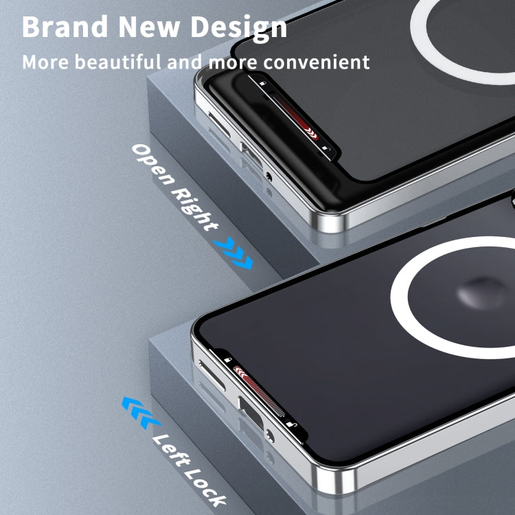 For Motorola Edge 50 Frosted Metal MagSafe Magnetic Phone Case