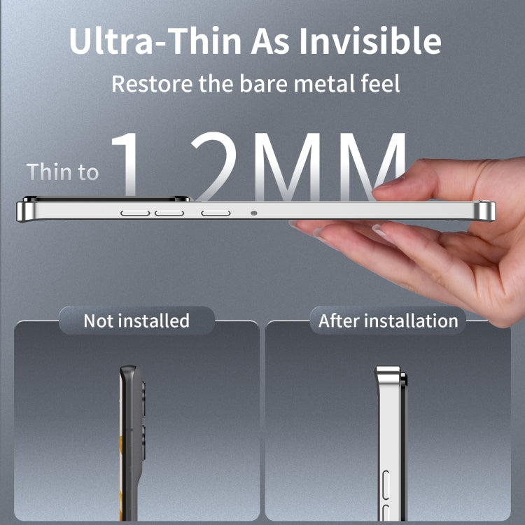 For Motorola Edge 50 Frosted Metal MagSafe Magnetic Phone Case