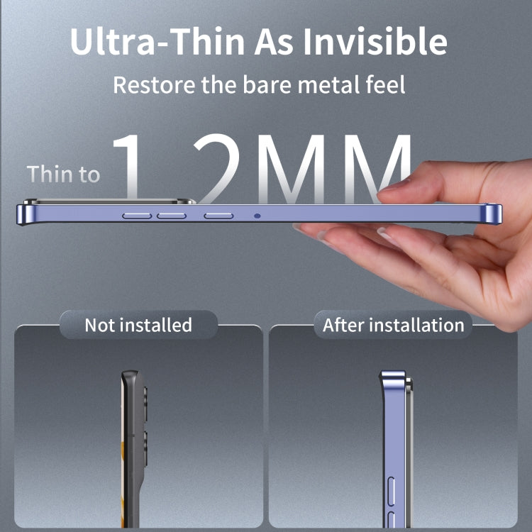 For Motorola Edge 50 Frosted Metal MagSafe Magnetic Phone Case