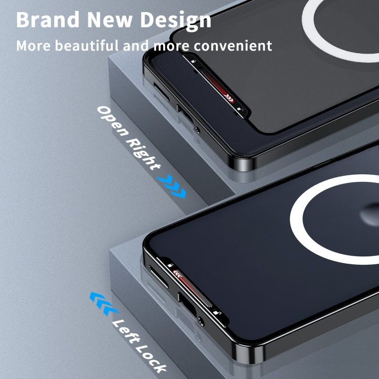 For Motorola Edge 2024 Frosted Metal MagSafe Magnetic Phone Case