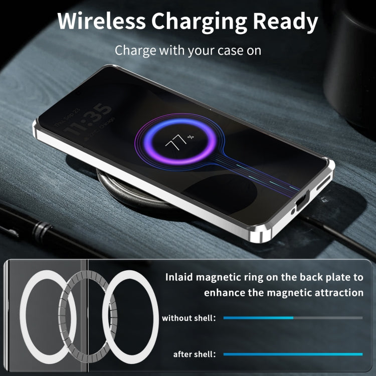 For Motorola Edge 2024 Frosted Metal MagSafe Magnetic Phone Case