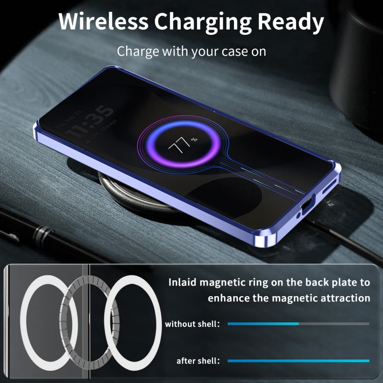 For Motorola Edge 2024 Frosted Metal MagSafe Magnetic Phone Case