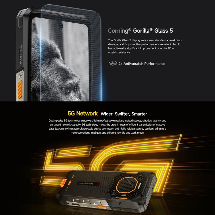 [HK Warehouse] Ulefone Armor 26 Ultra Walkie-Talkie Version Rugged Phone, 12GB+512GB, 6.78 inch Android 13 MediaTek Dimensity 8020 Octa Core, Network: 5G, NFC - Black