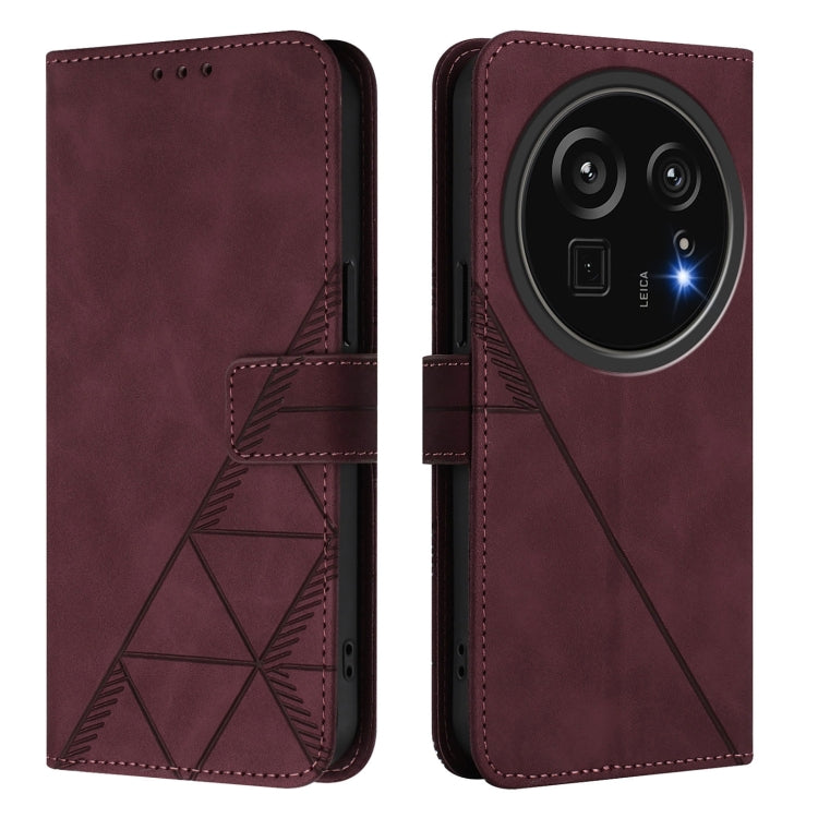 For Sharp Aquos R9 Pro / SH-54E Crossbody 3D Embossed Flip Leather Phone Case